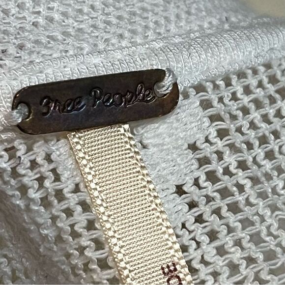 Free People Cream Sleeveless Embellished Blouse - Picture 10 of 15